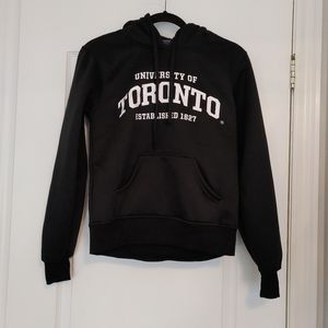 Varsity University of Toronto Women Black Hoodie